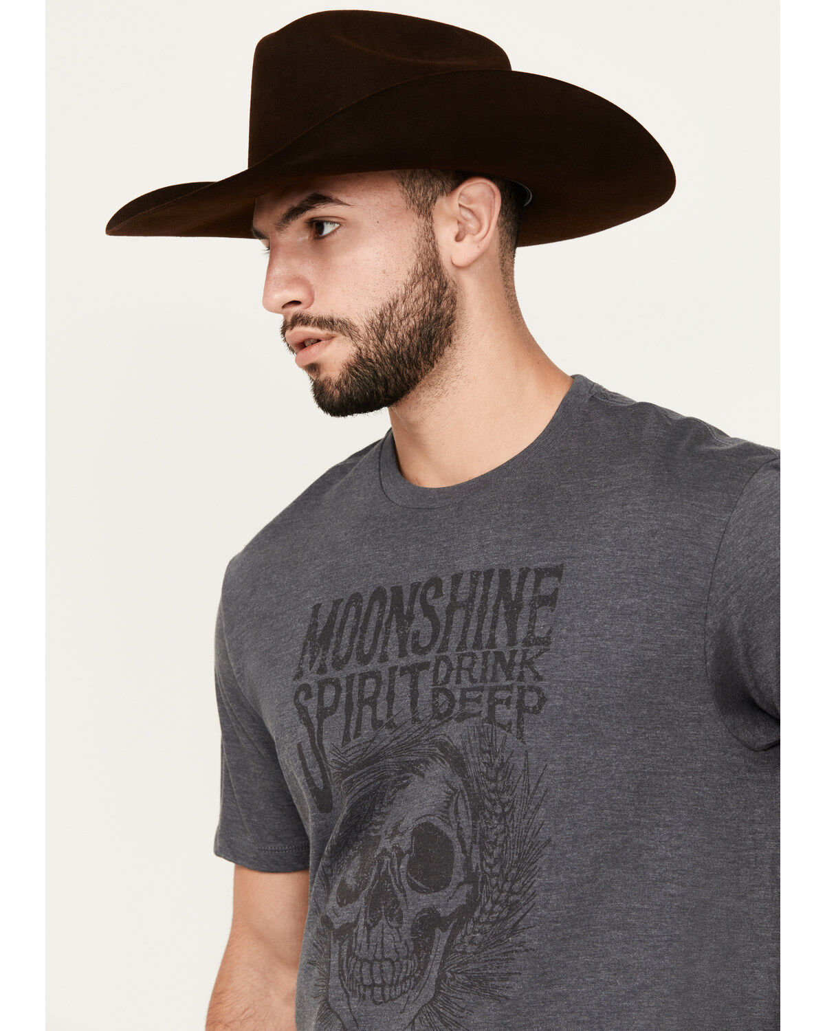 Moonshine Spirit Men's Drink Deep Short Sleeve Graphic T-Shirt
