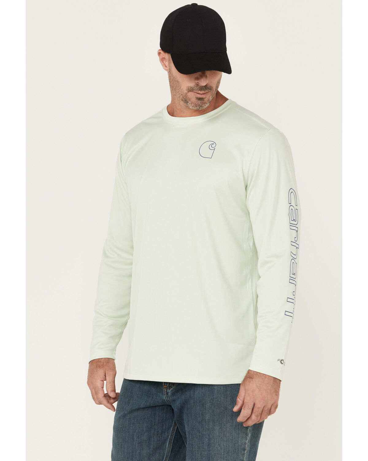 Carhartt Men's Force Sun Defender® Lightweight Long Sleeve Hooded Graphic T-Shirt