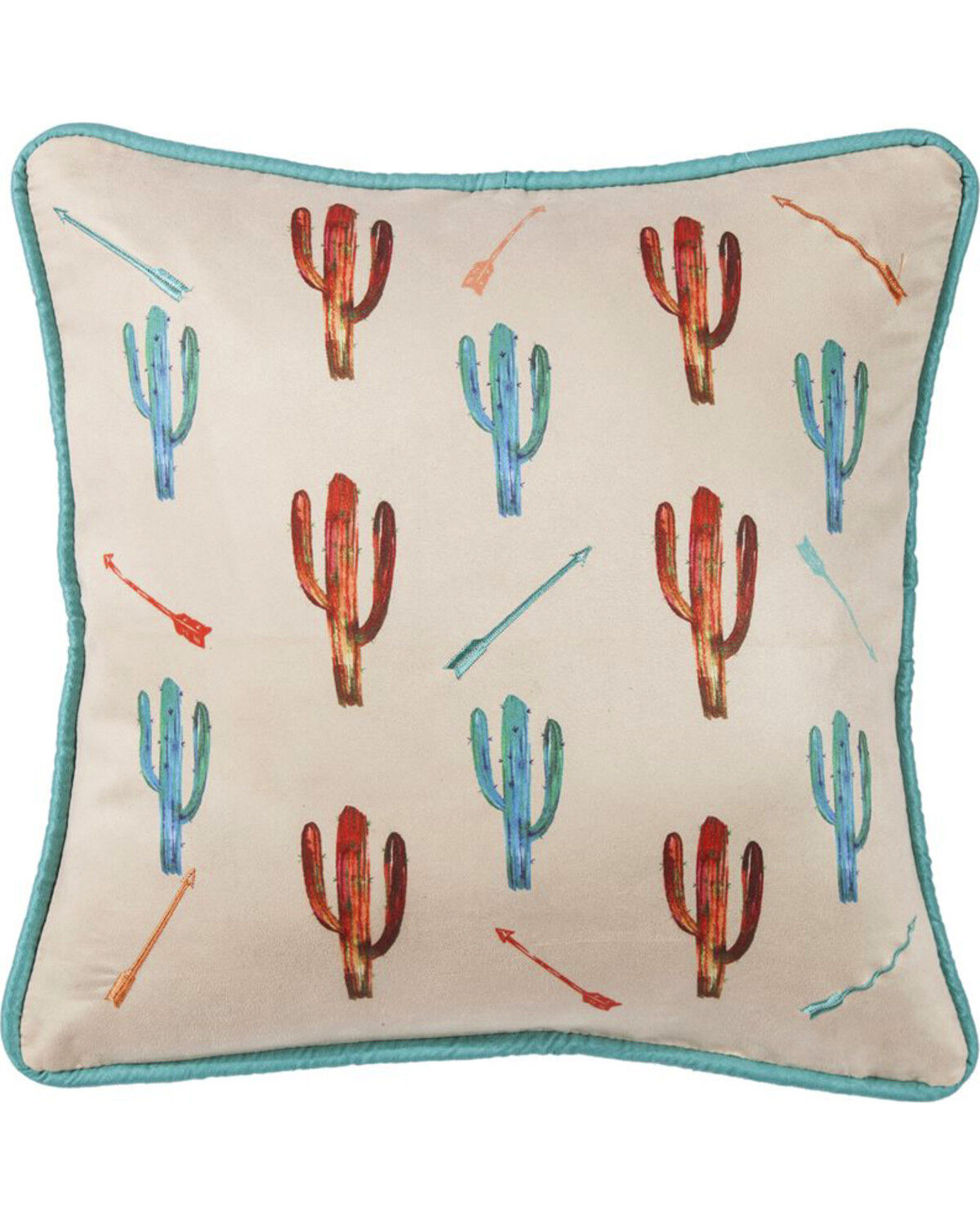 HiEnd Accents Cactus Embroidered Pillow