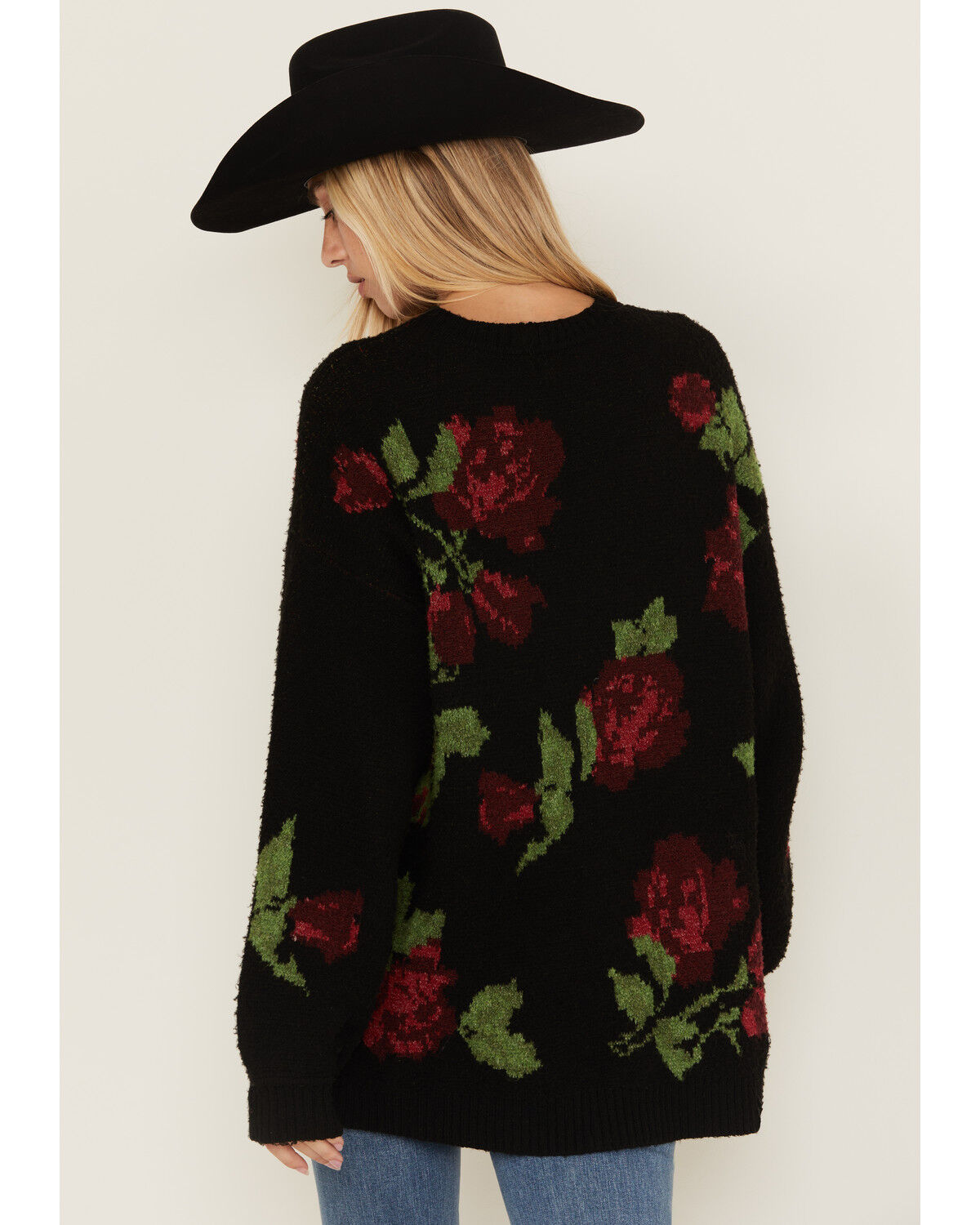 Show Me Your Mumu Women's Rose Print Sweater