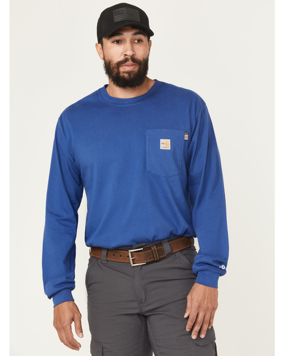 Carhartt Men's FR Force Loose Fit Oil Rig Lightweight Long Sleeve Work Shirt
