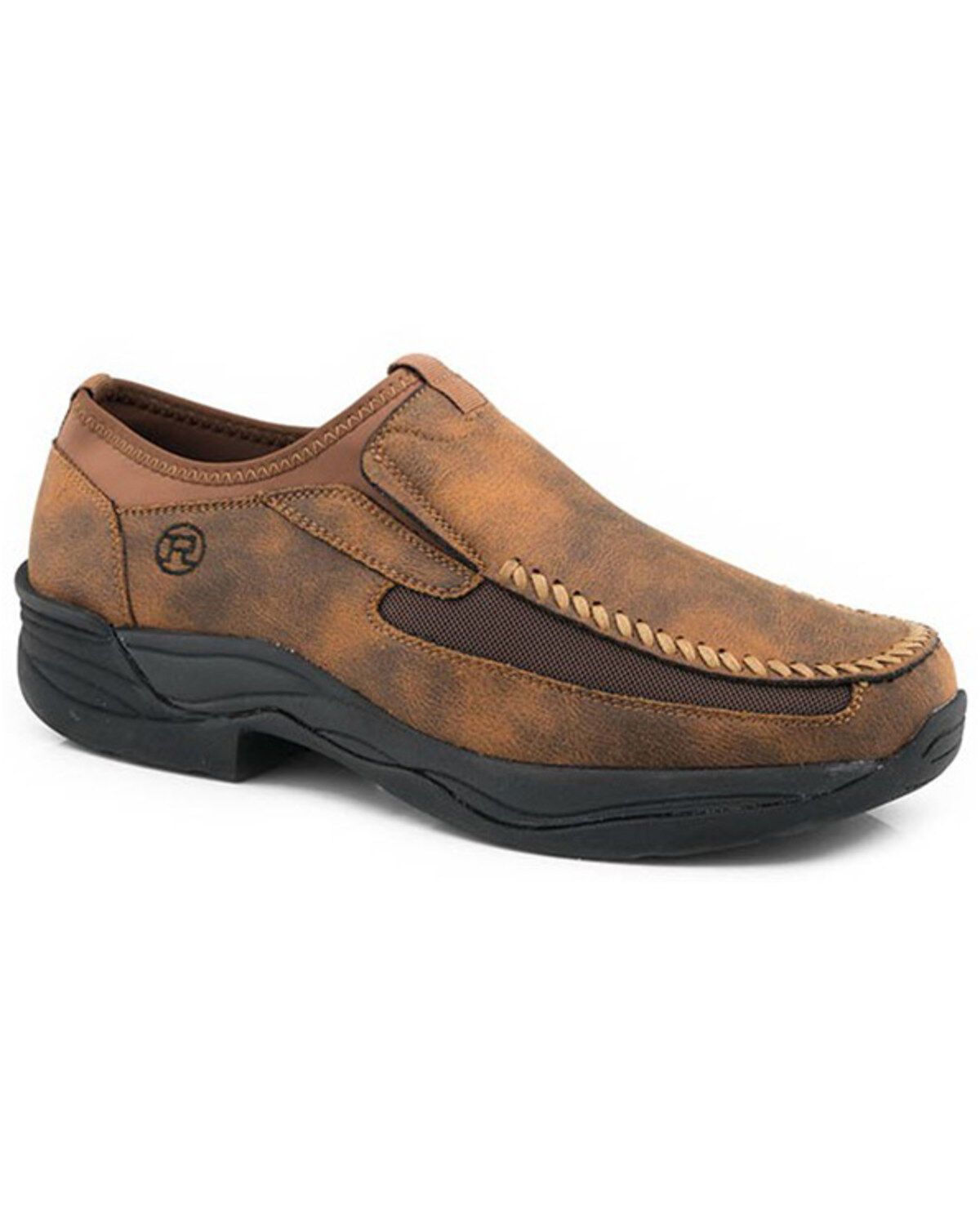 Roper Men's Colt Vintage Faux Slip-On Casual Shoes - Moc Toe