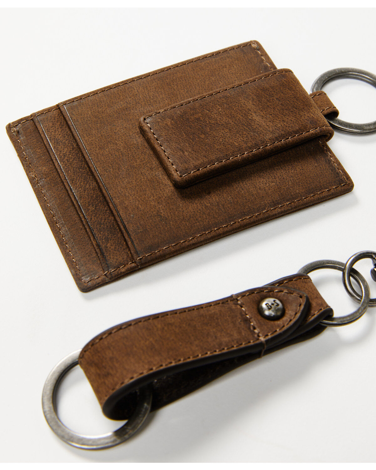 Brothers and Sons Men's Brown Key Chain & Wallet
