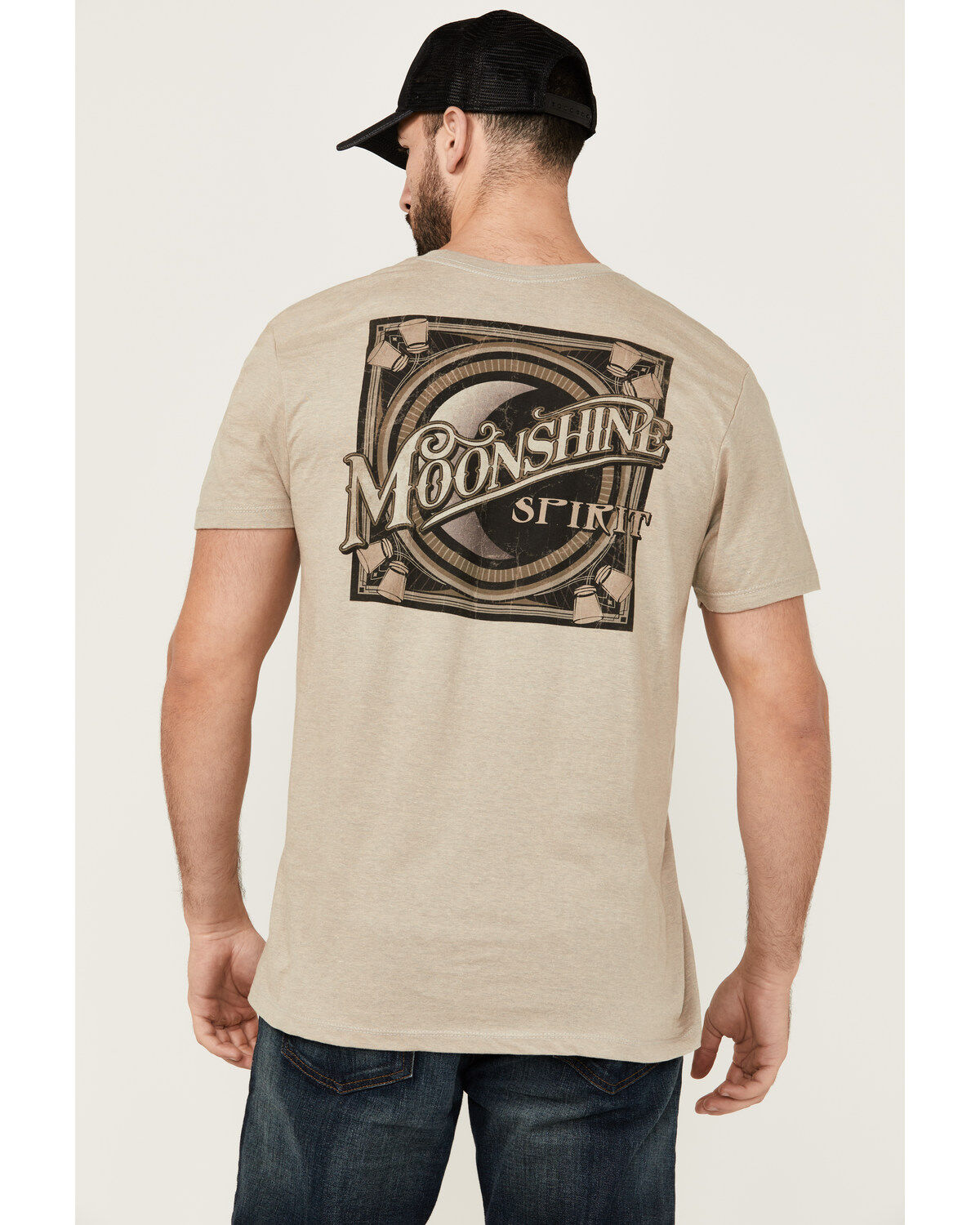 Moonshine Spirit Men's Shots Logo Short Sleeve Graphic T-Shirt