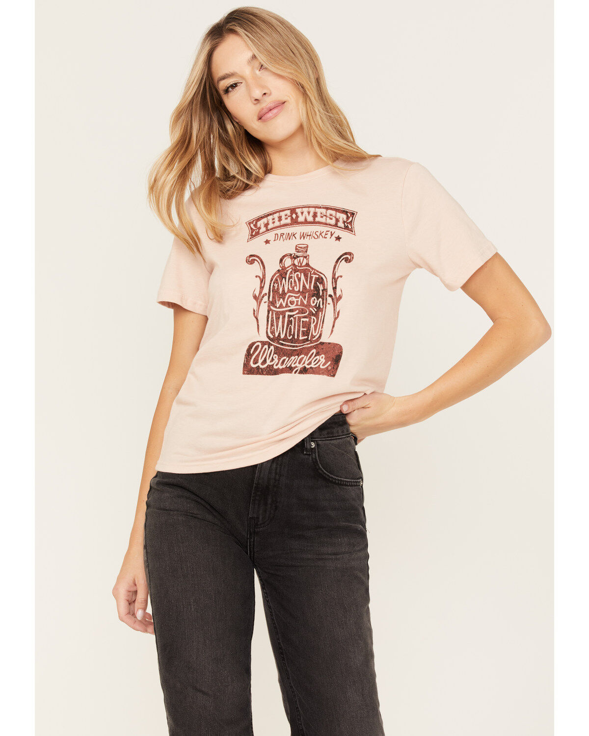 Wrangler Women's Boot Barn Exclusive Drink Whiskey Graphic Tee