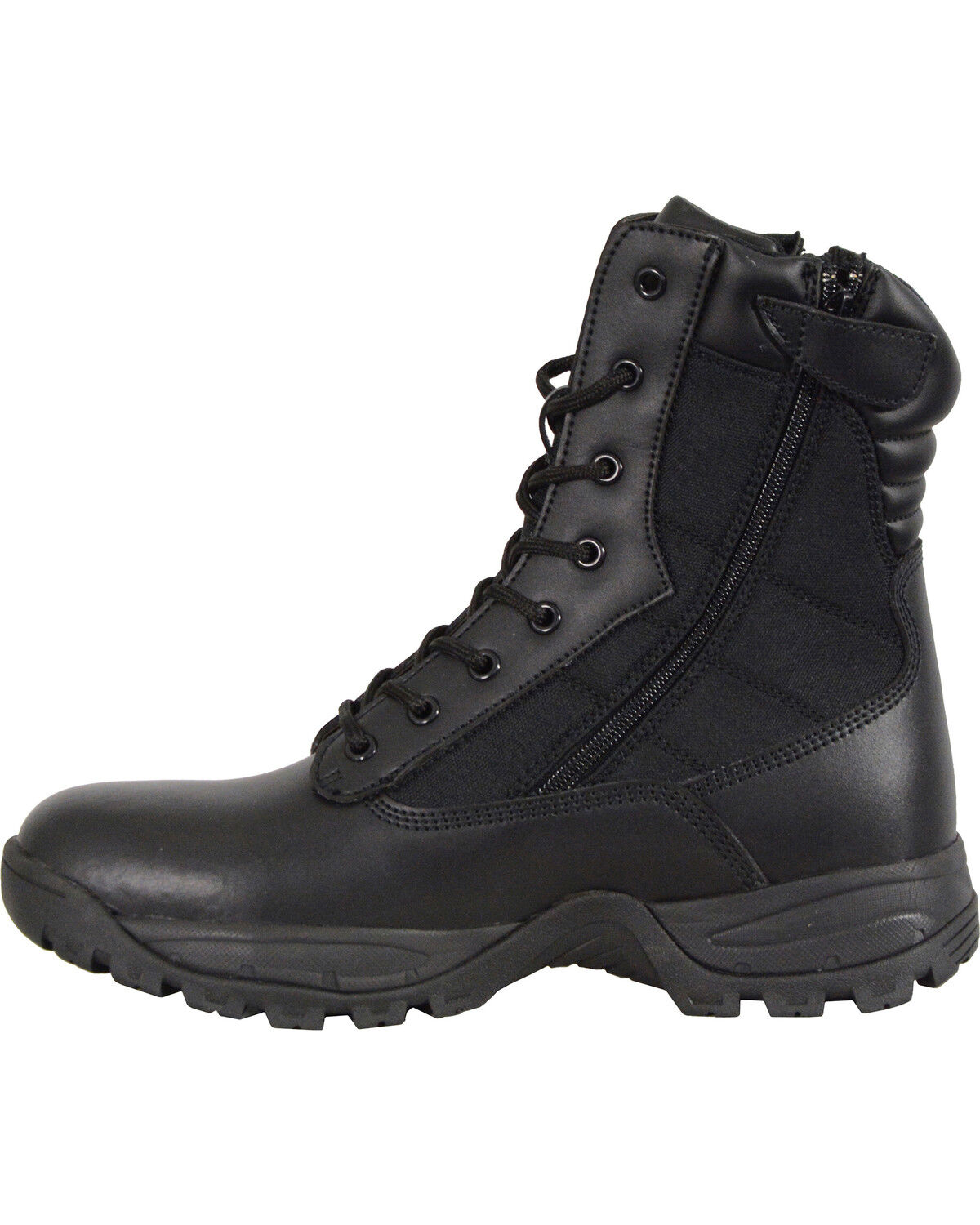 Milwaukee Leather Men's 9" Leather Tactical Boots - Round Toe