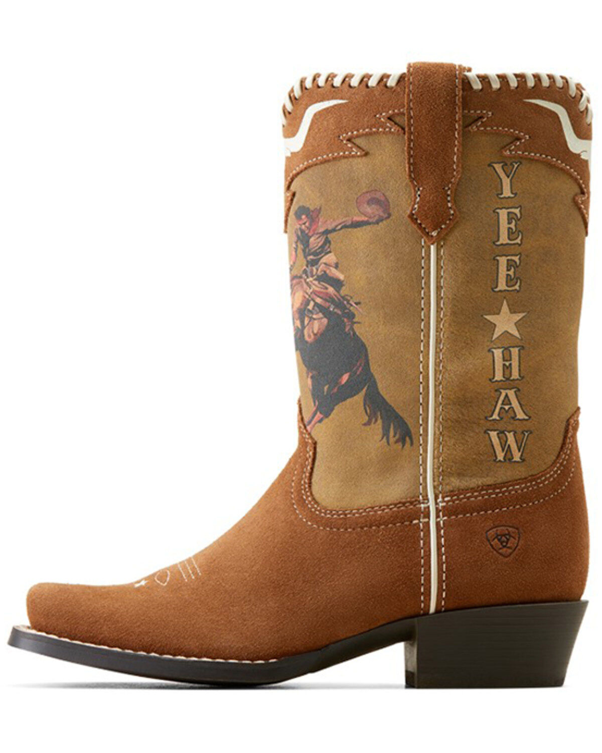 Ariat X Rodeo Quincy Girls' American Cowboy Futurity Western Boots - Broad Square Toe