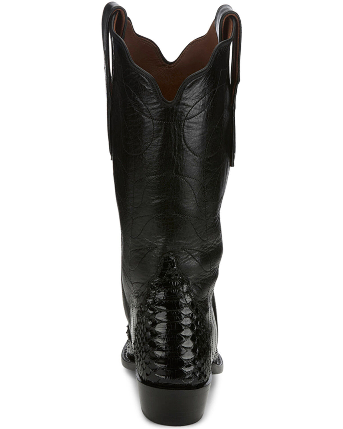 Tony Lama Women's Boot Barn Exclusive Tri-Ad Exotic Python Western Boots - Snip Toe