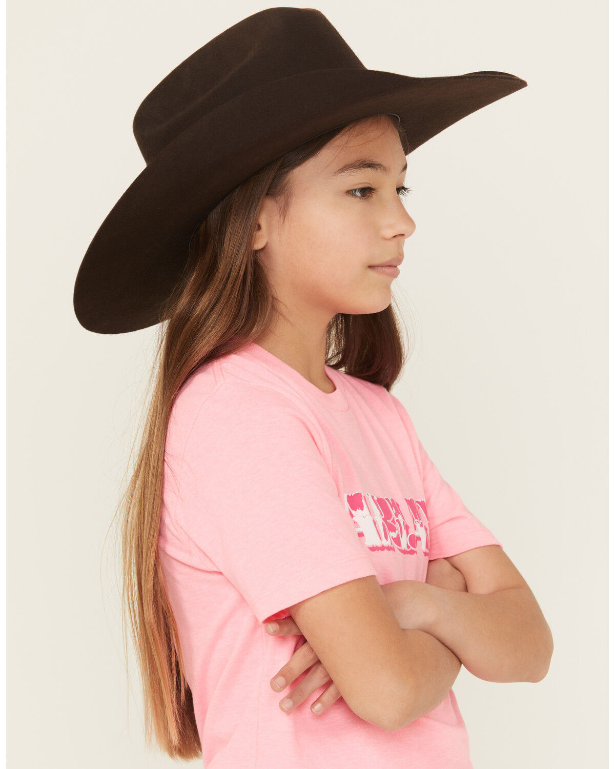 Ariat Girls' Boot Barn Exclusive Cowhide Logo Short Sleeve Graphic Tee