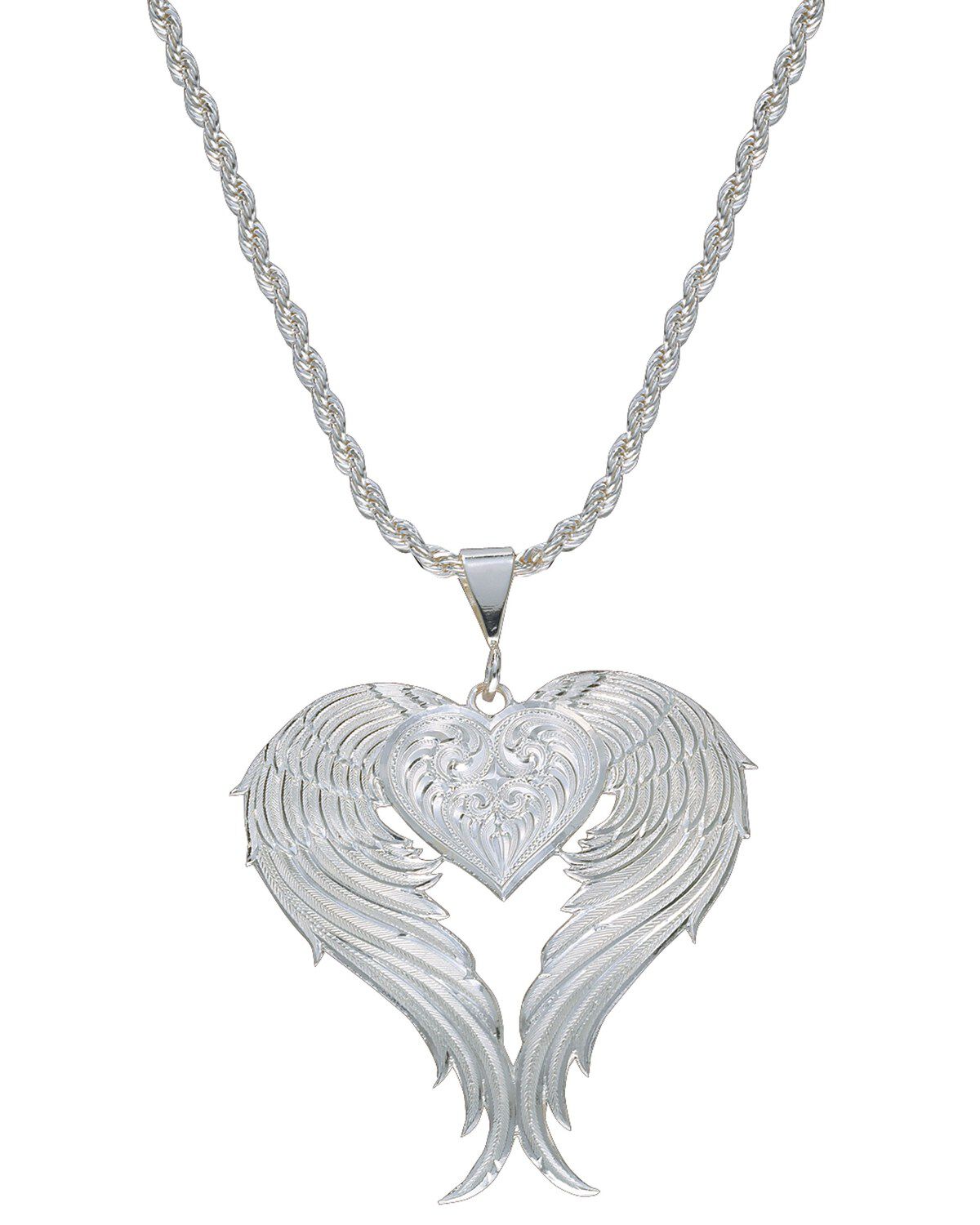 Montana Silversmiths Women's Heart & Wings Pendant Necklace
