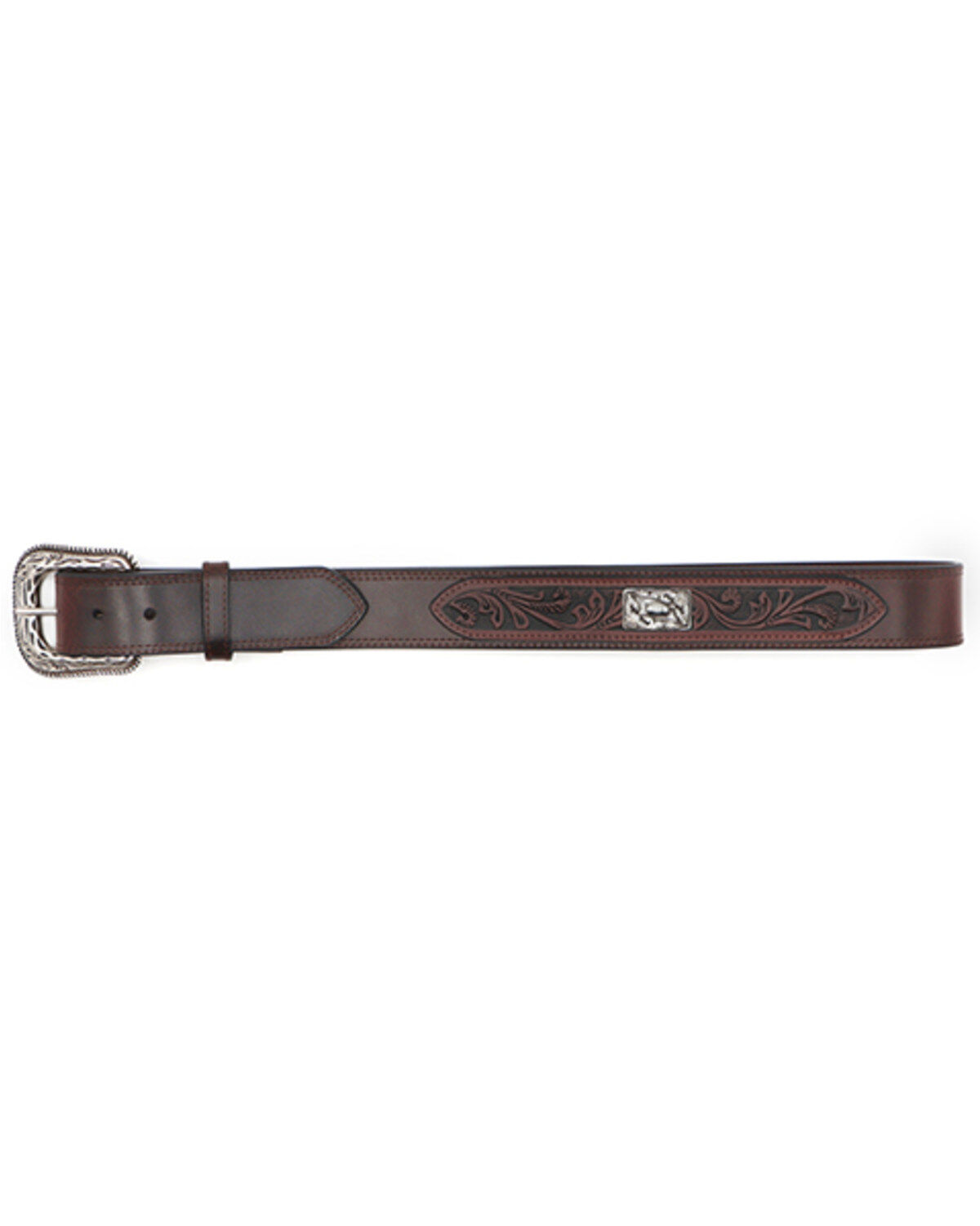 Cody James Men's Metal Concho Overlay Western Belt