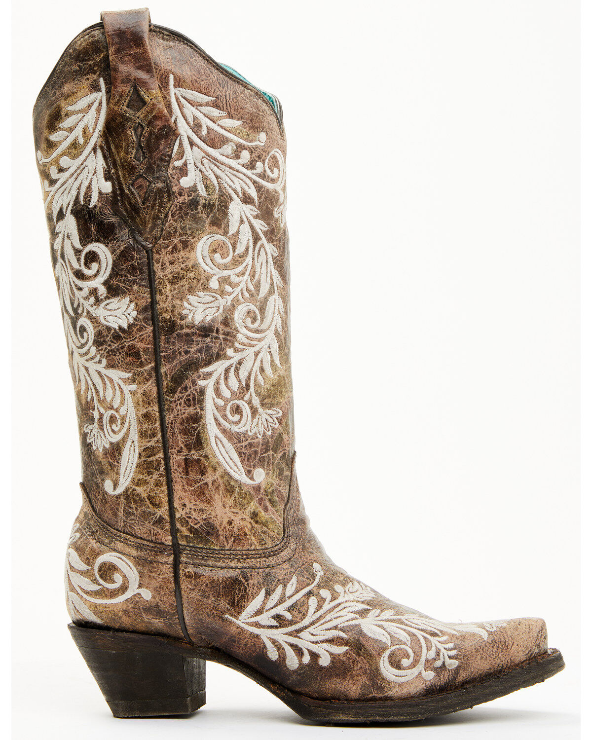 Corral Women's Blacklight Embroidered Western Boots - Snip Toe