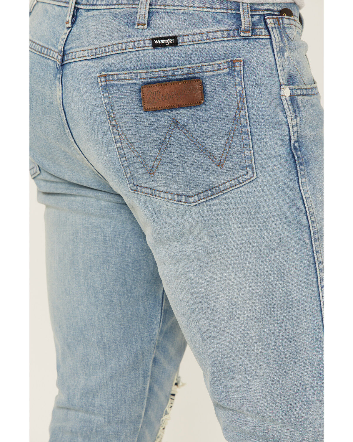 Wrangler X Fender Men's Greensboro Cowboy Rockstar Relic Distressed Regular Straight Jeans