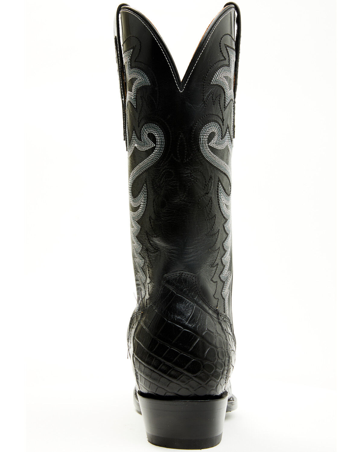 El Dorado Men's Exotic American Alligator Western Boots - Square Toe