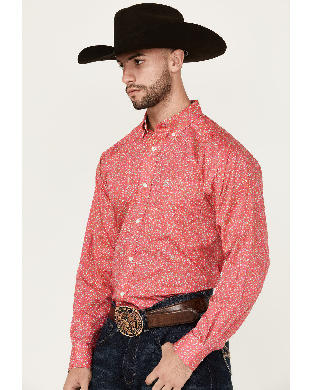 Ariat Men's Brennan Medallion Geo Print Long Sleeve Button-Down Western Shirt