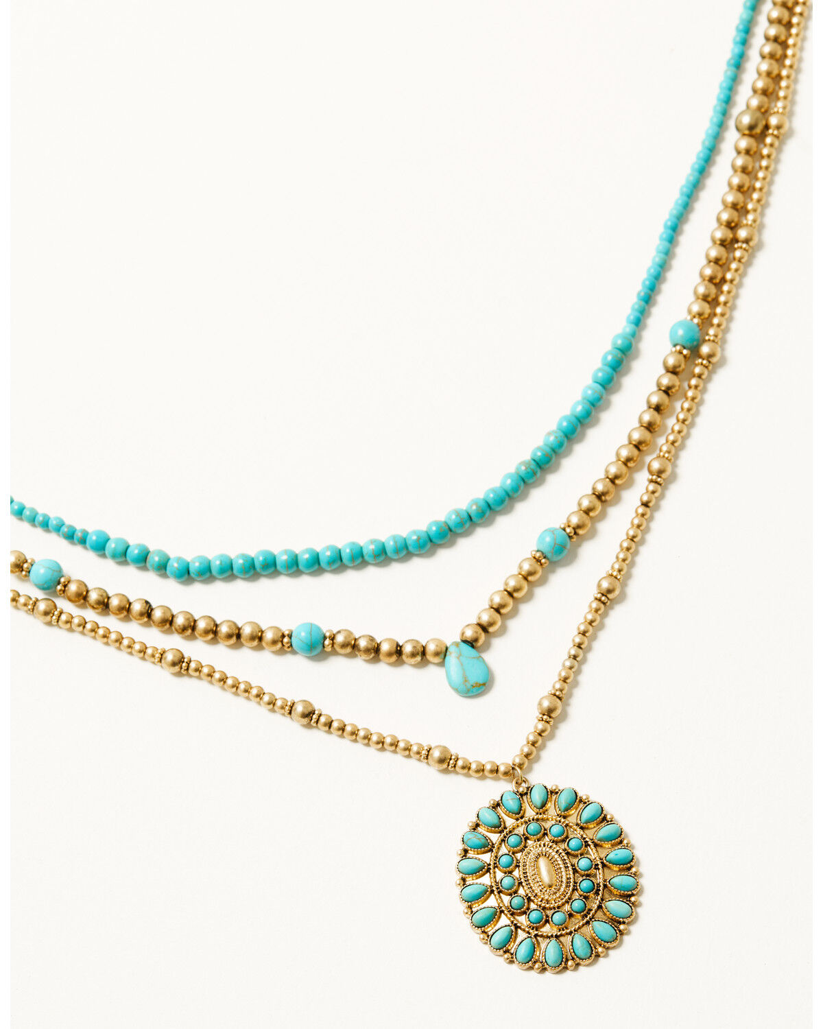 Shyanne Women's Summer Solstice Layered Concho Necklace