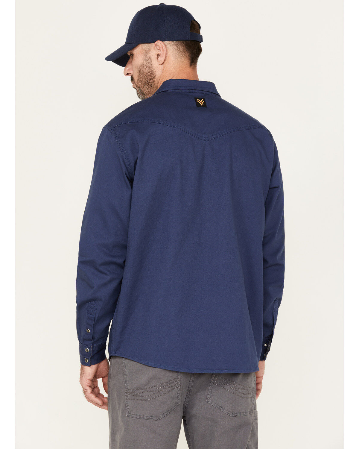 Hawx Men's Twill Western Snap Work Shirt