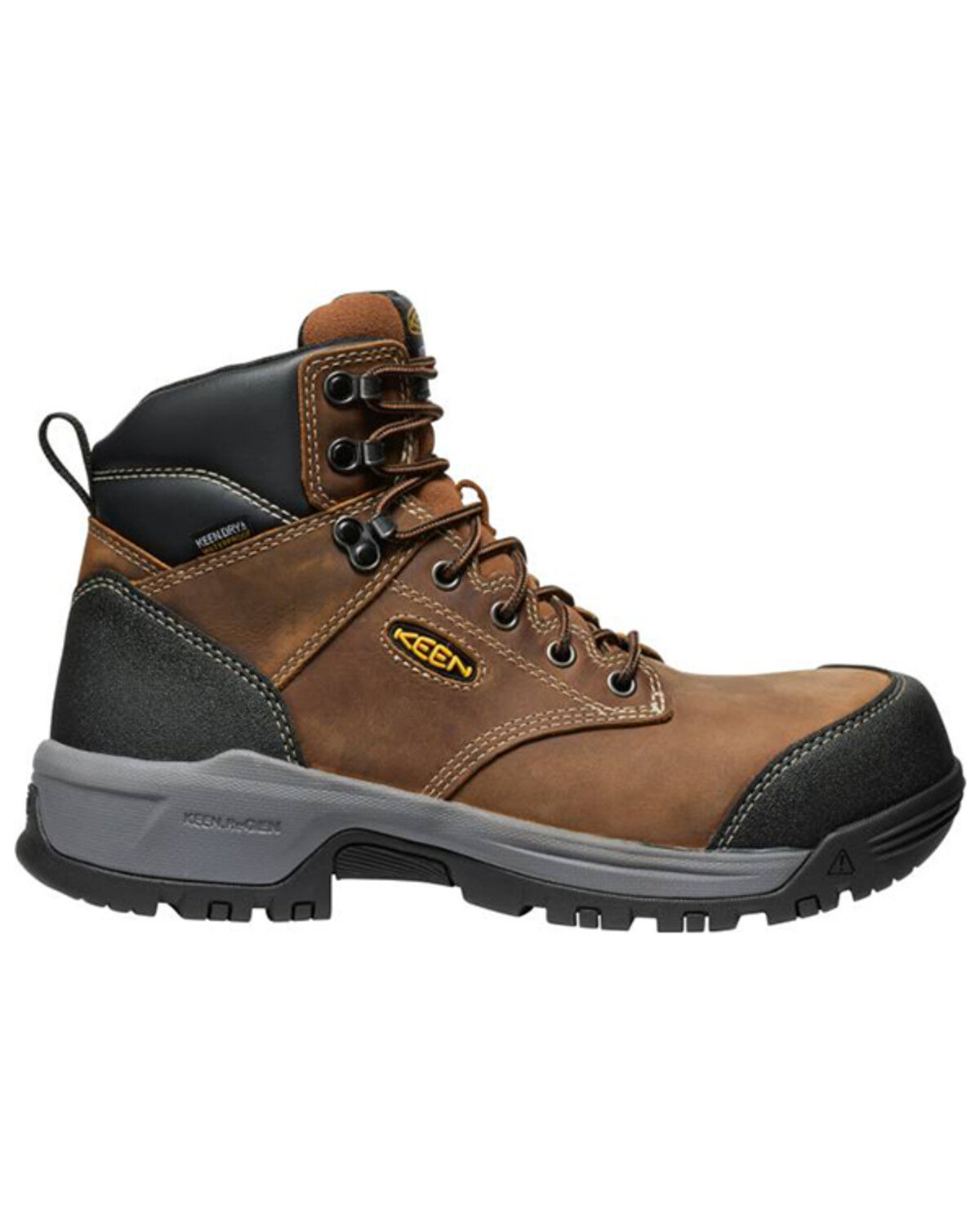 Keen Men's 6" Evanston Waterproof Work Boots - Carbon Toe
