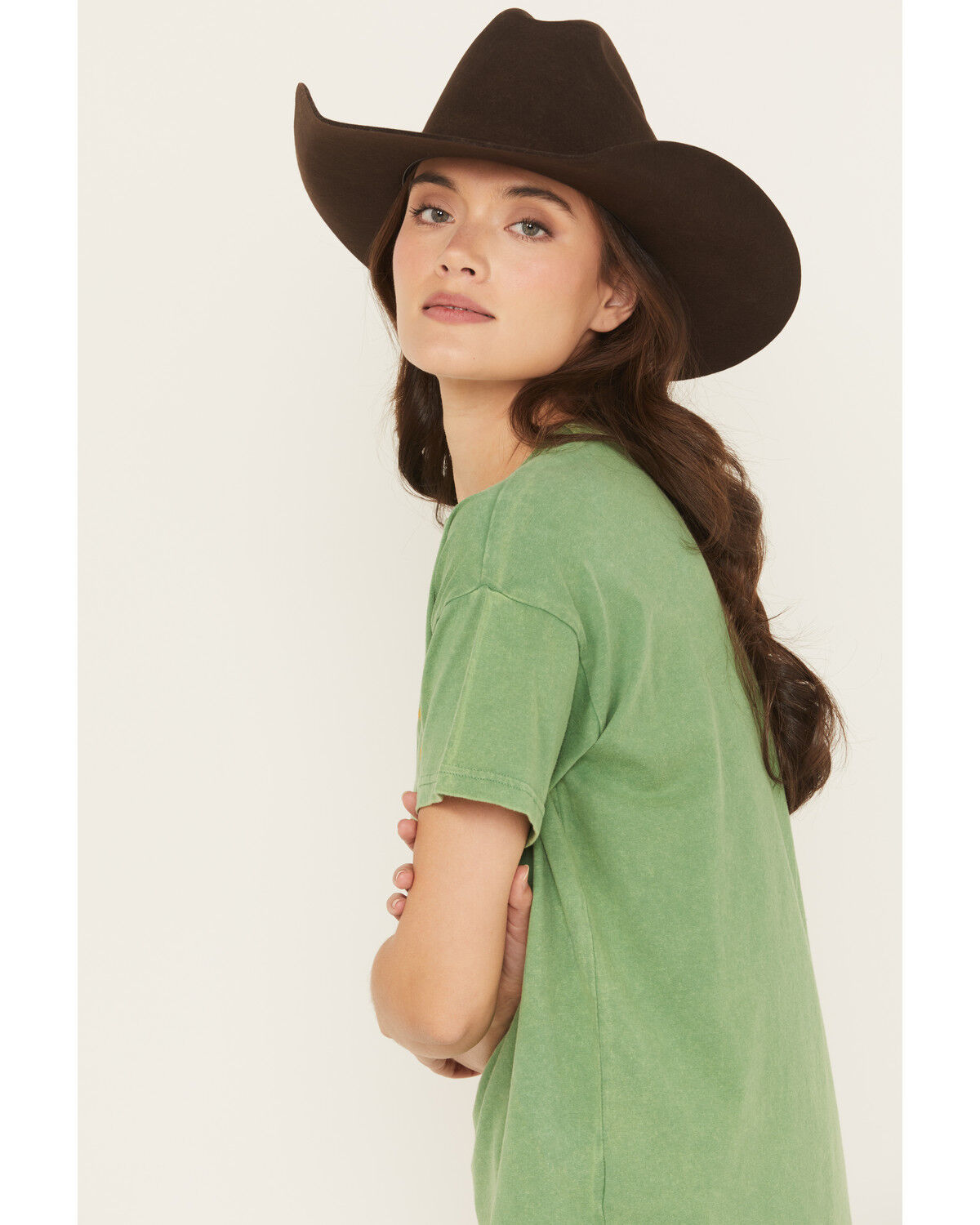 Cleo + Wolf Women's Eddy Lucky Horseshoe Short Sleeve Graphic Tee
