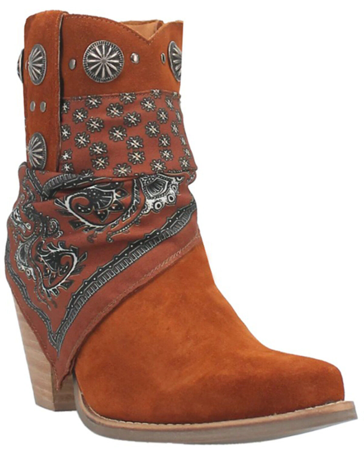 Dingo Women's Suede Bandida Western Booties - Round Toe