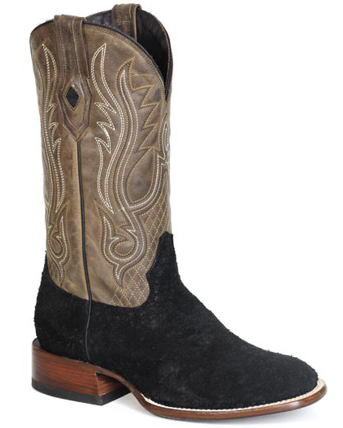 Stetson Men's River Horse Exotic Hippopotamus Western Boots - Broad Square Toe