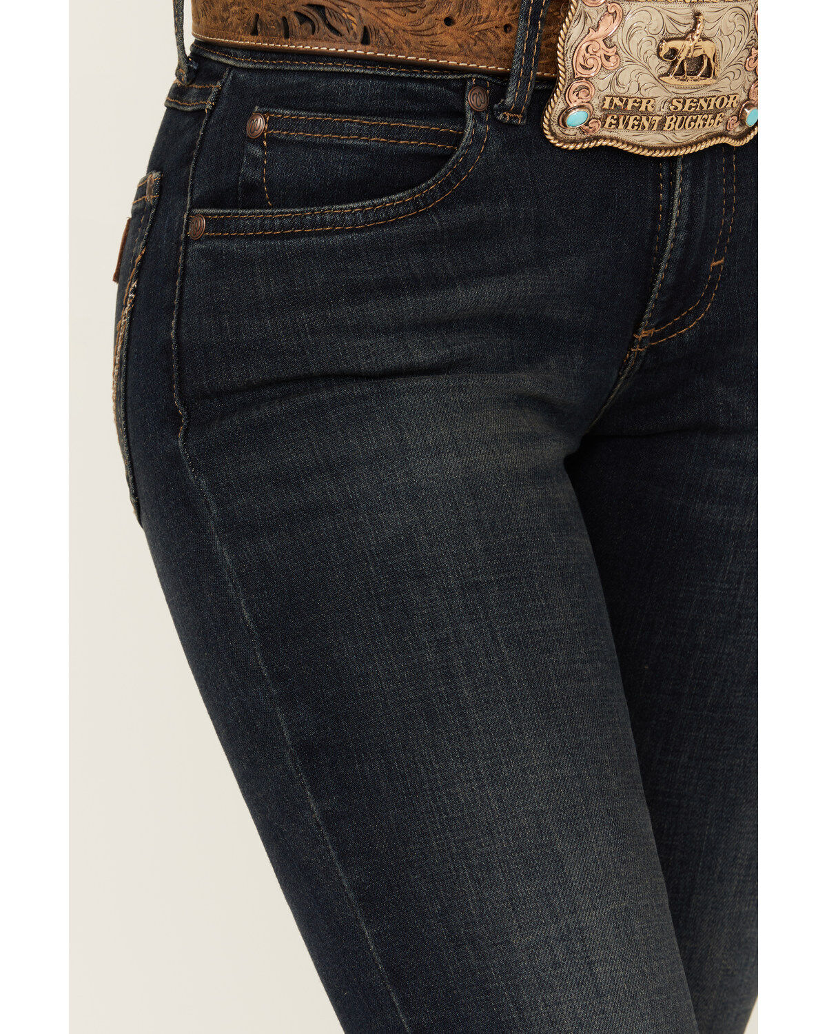 Wrangler Retro Women's Dark Wash Mid Rise Bootcut Jeans