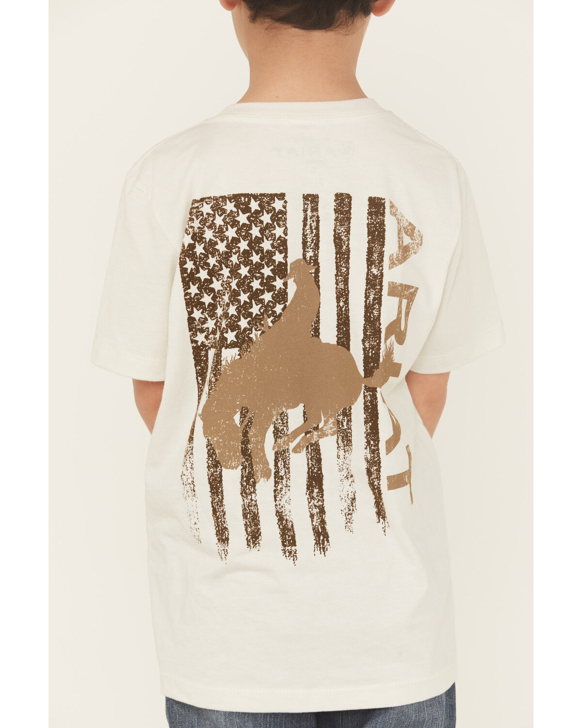 Ariat Boys' Bronco Flag Short Sleeve Graphic T-Shirt