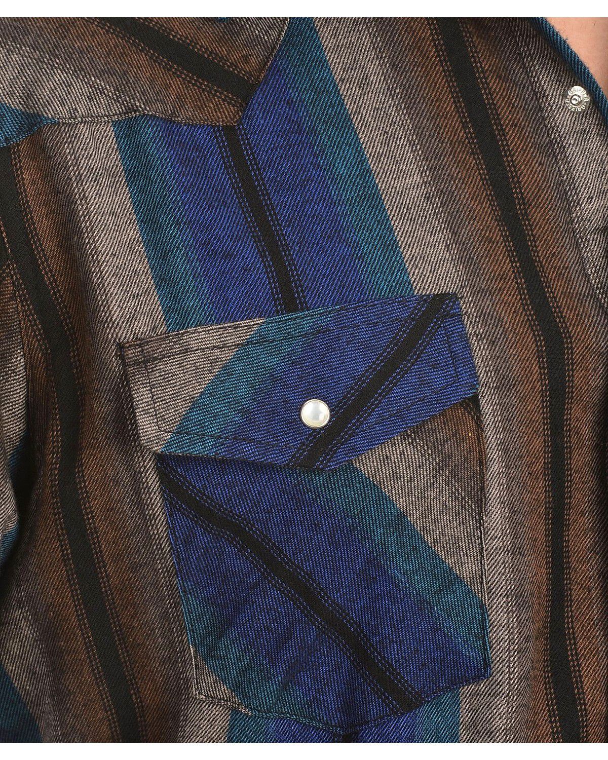 Wrangler Assorted Striped 4.5 oz.Flannel Long Sleeve Shirts - Big,Tall, Big/Tall