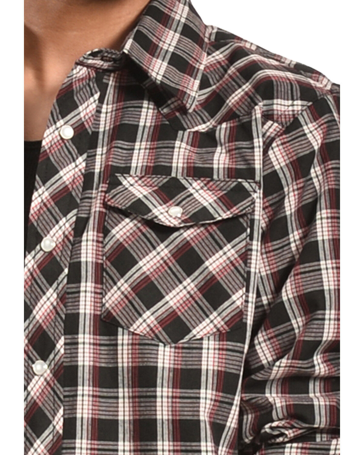 Wrangler Boy's Assorted Western Plaid Shirt