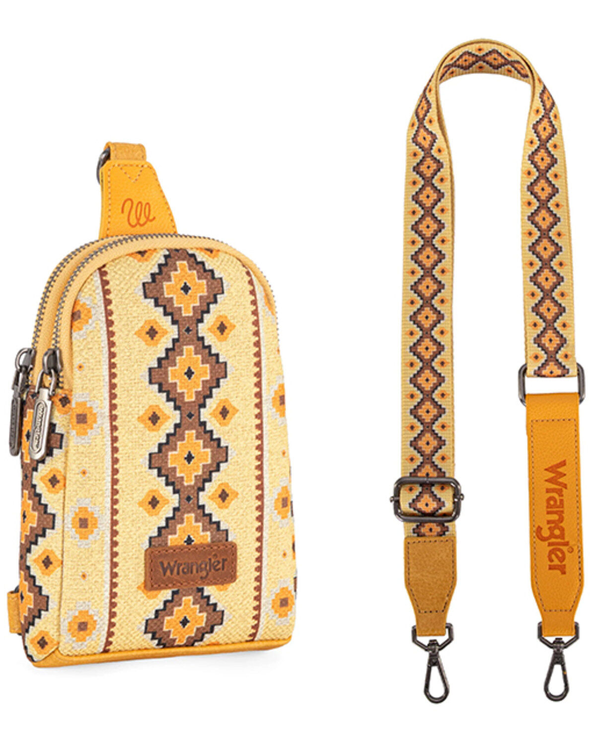 Wrangler Women's Southwestern Print Sling Crossbody Bag