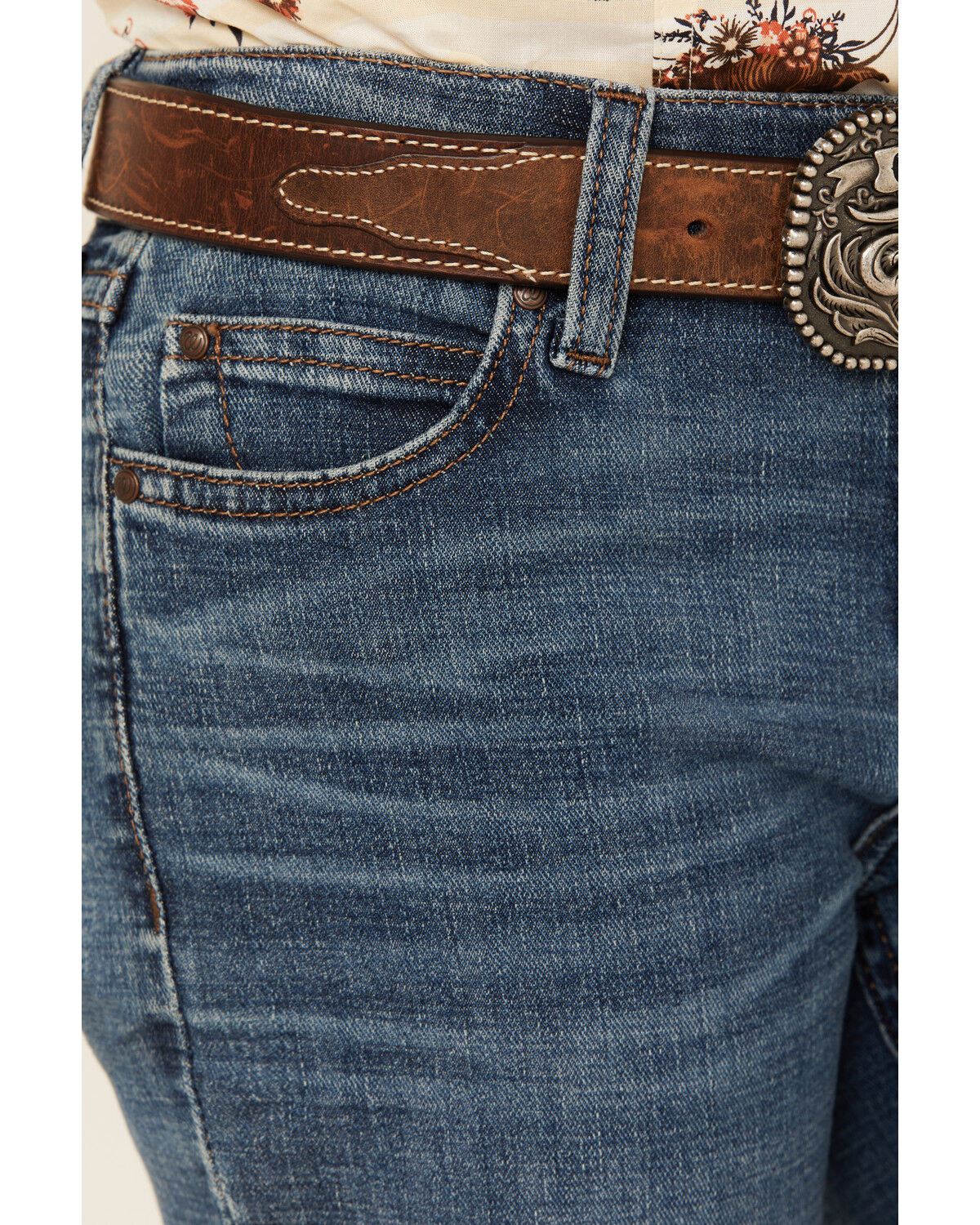 Wrangler Girls' Hanna Dark Wash Bootcut Stretch Denim Jeans