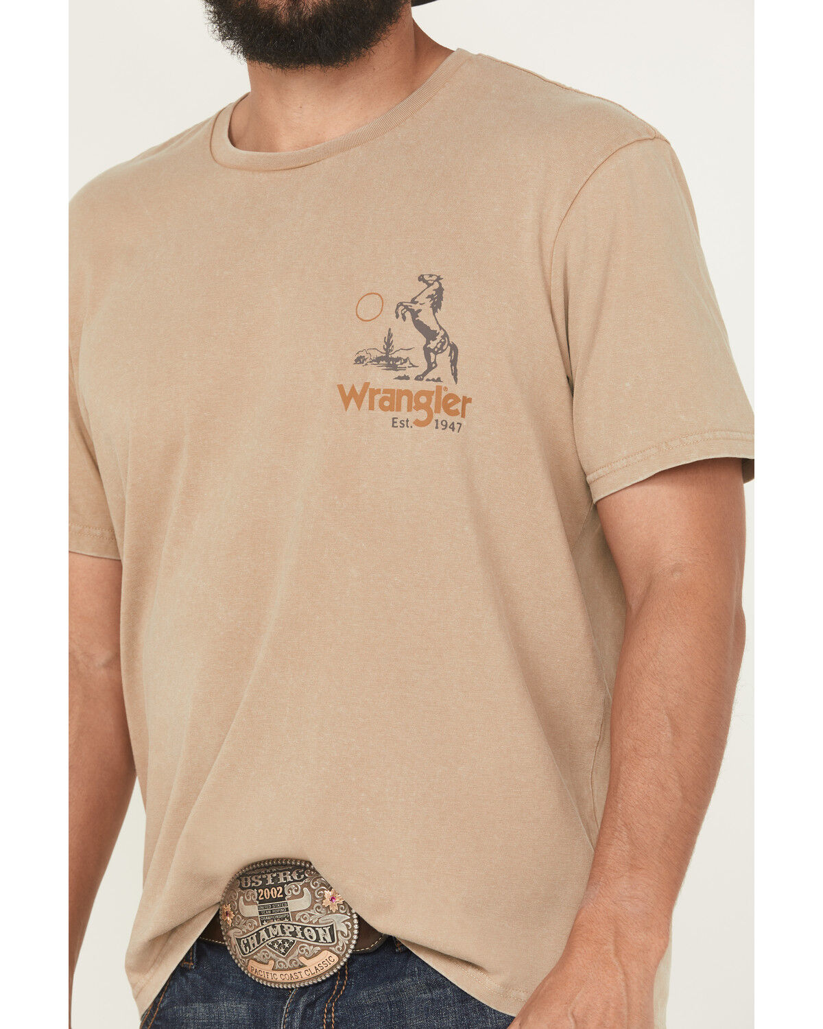 Wrangler Men's Long Live Cowboys Short Sleeve Graphic T-Shirt