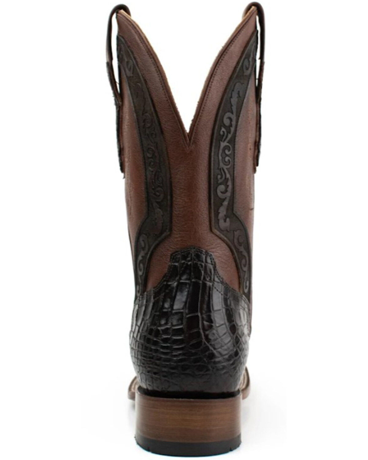 El Dorado Men's American Alligator Exotic Western Boots - Broad Square Toe