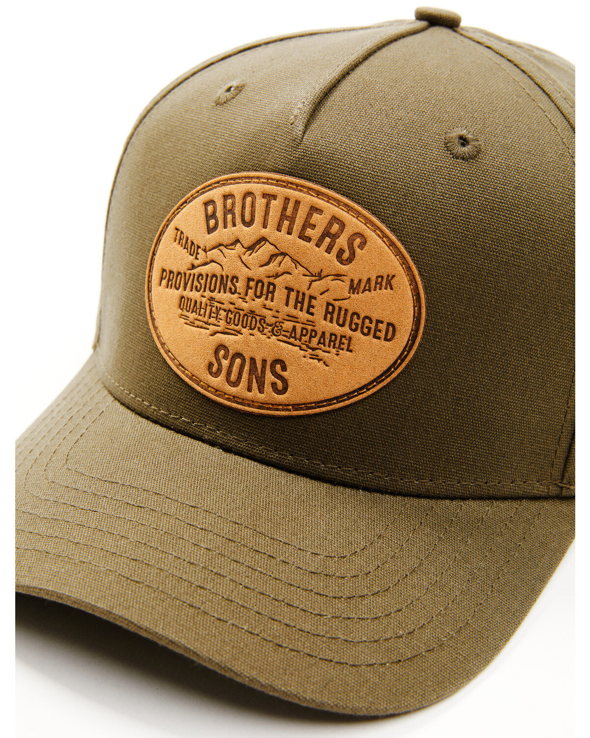 Brothers and Sons Men's Provisions For The Rugged Leather Patch Ball Cap
