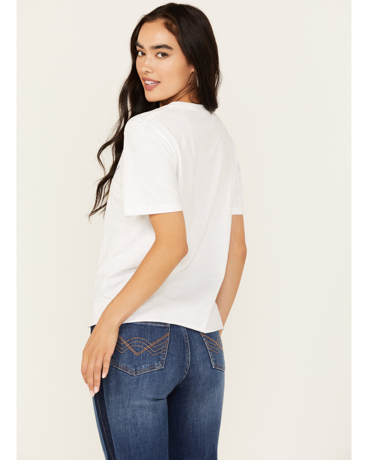 Bohemian Cowgirl Women's Cowboys & Dive Bars Short Sleeve Cropped Graphic Tee