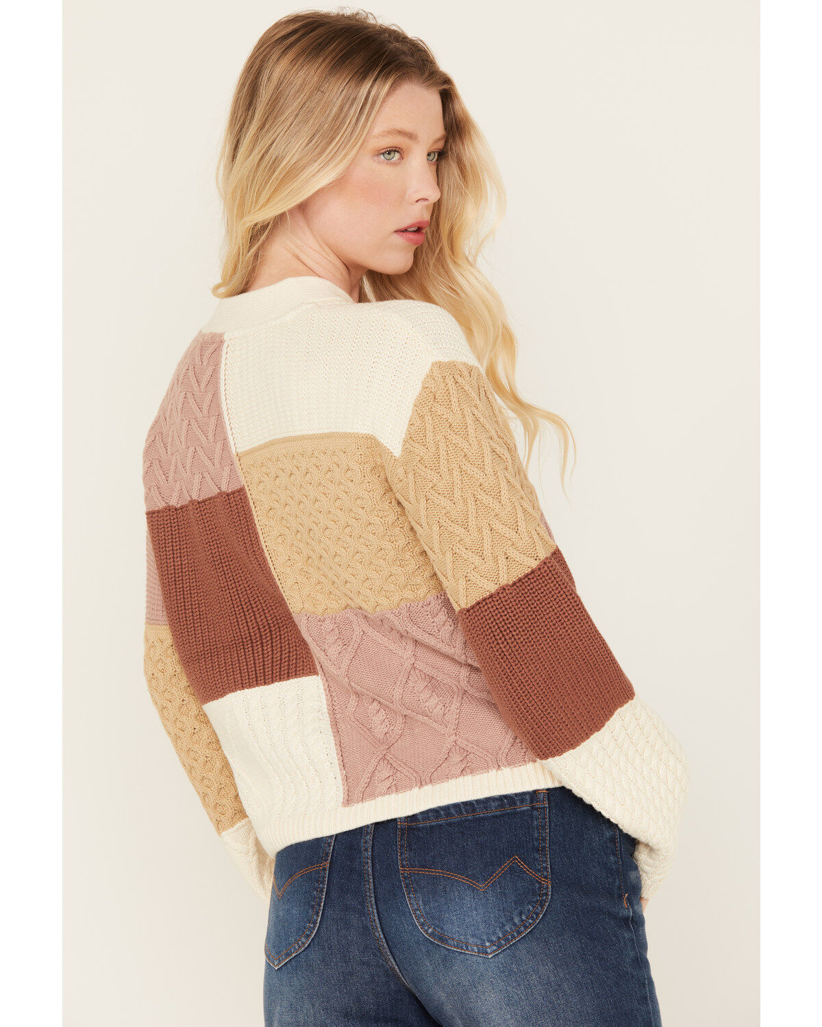 Cleo + Wolf Women's Color Block Cardigan