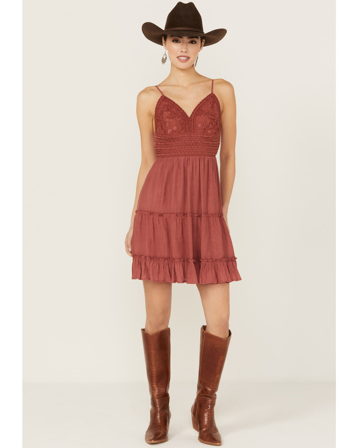 Shyanne Women's Lace Bustier Mini Dress