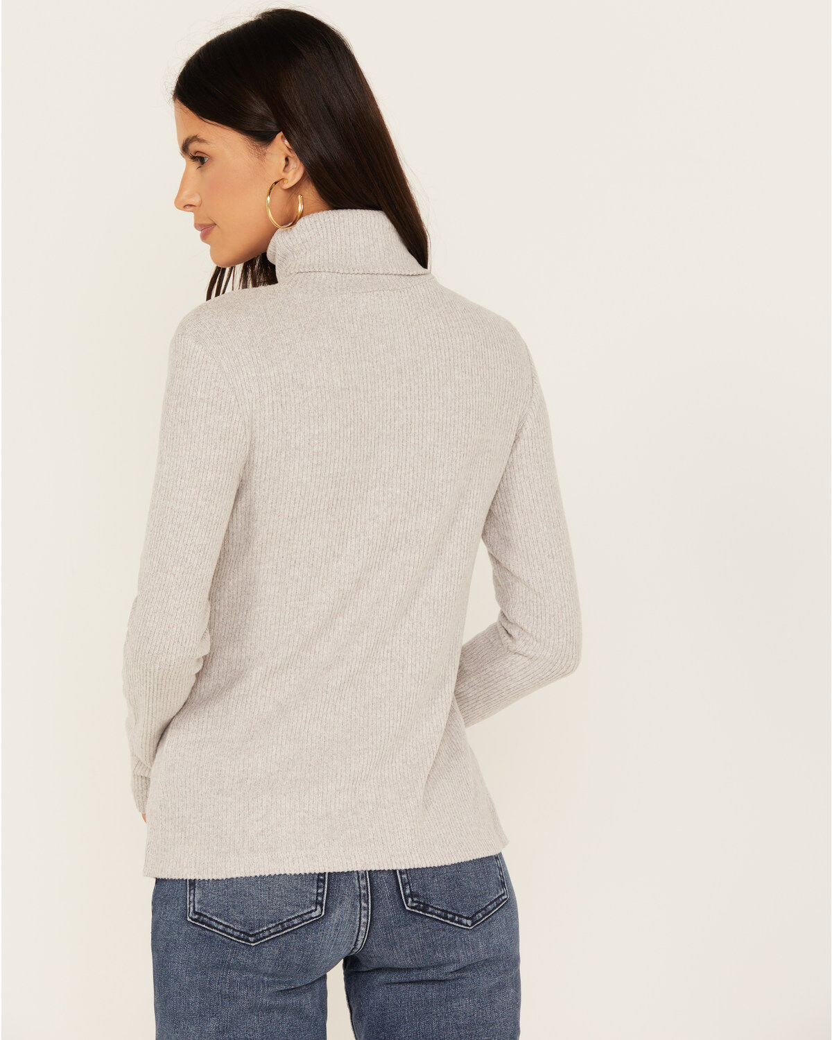 Miss Me Women's Long Sleeve Turtleneck Top