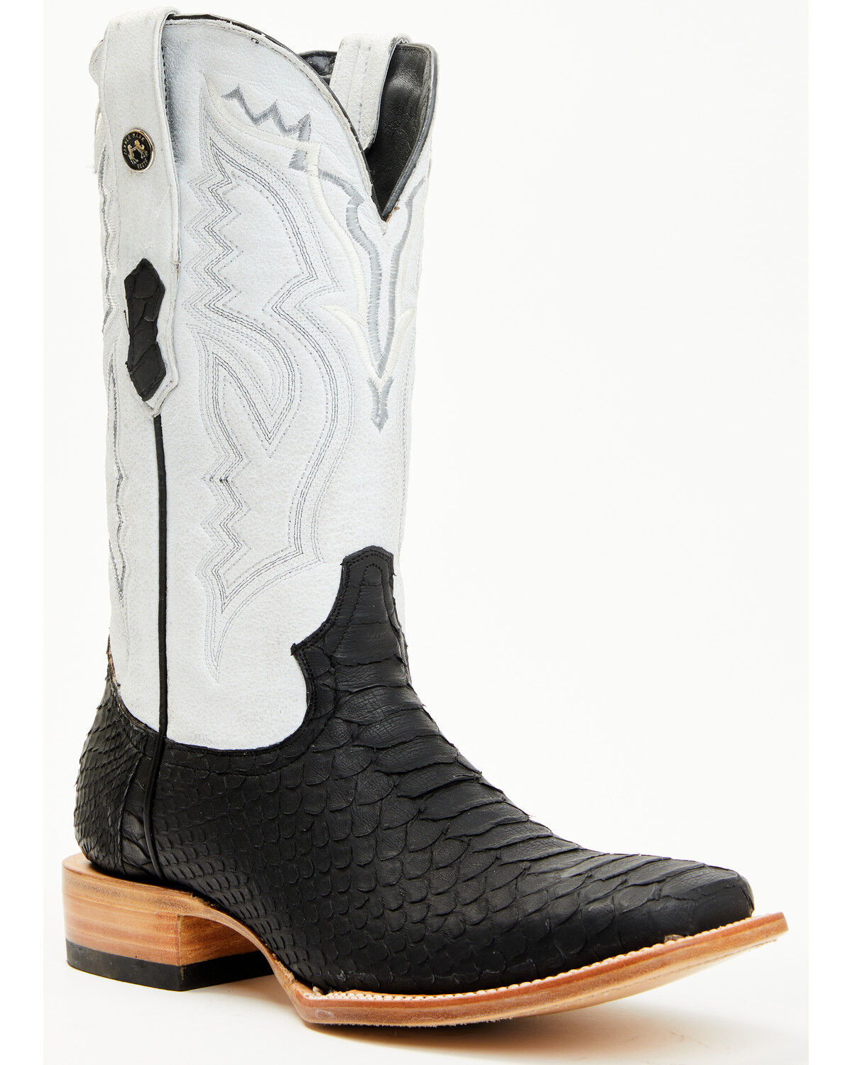 Tanner Mark Men's Jumbo Python Exotic Western Boots - Broad Square Toe