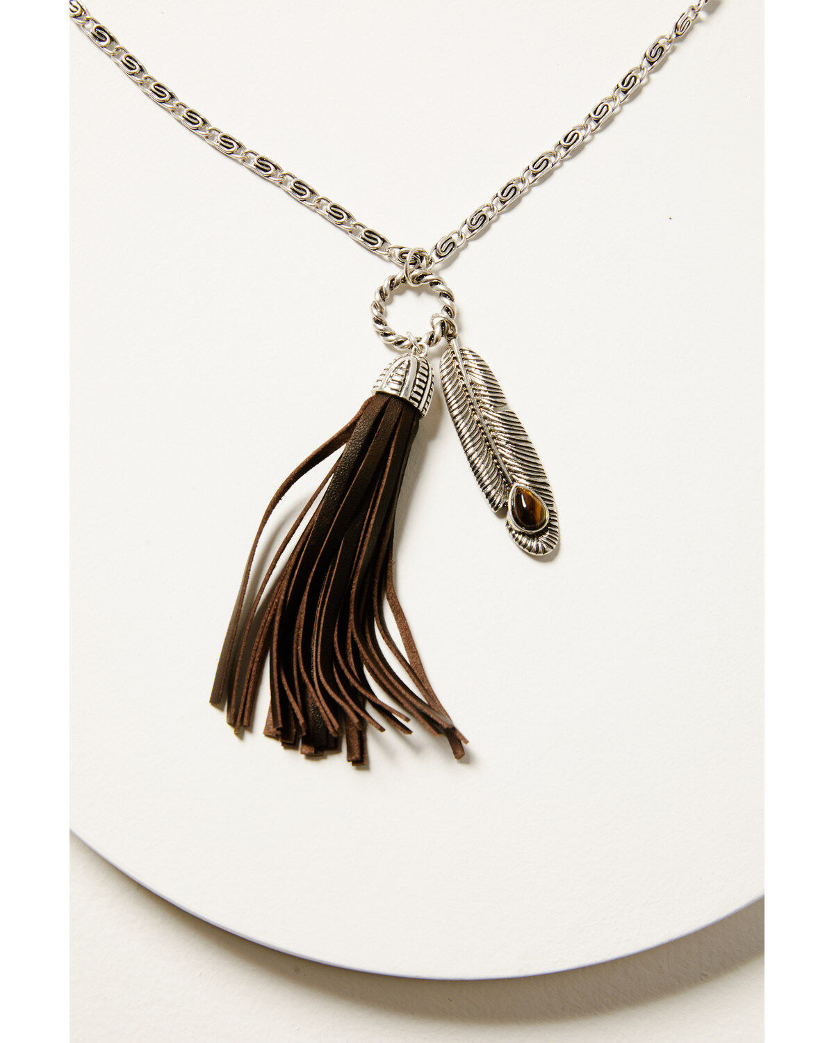 Shyanne Women's Juniper Sky Long Tassel Necklace