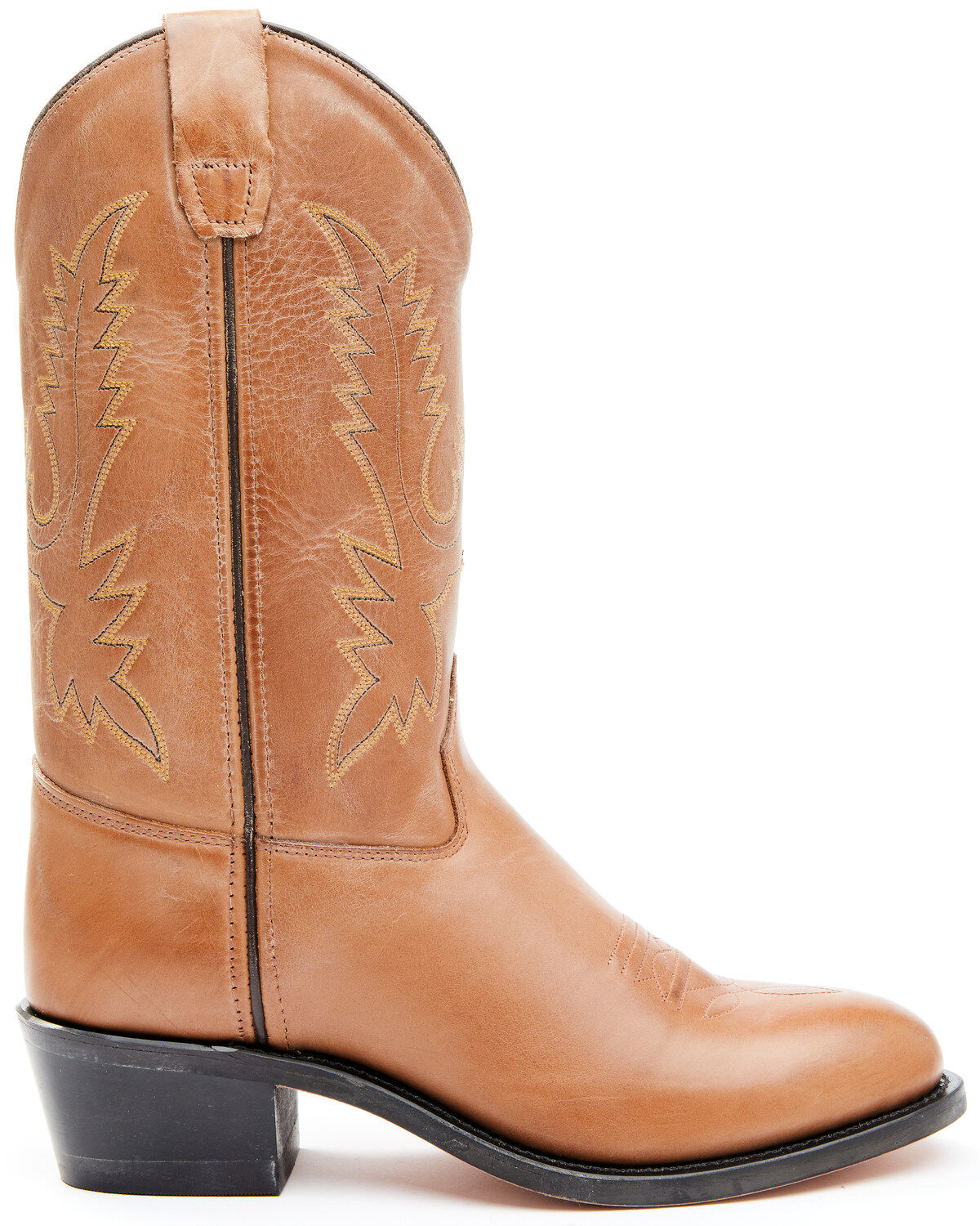 Old West Little Girls' Corona Calfskin Western Boots - Round Toe