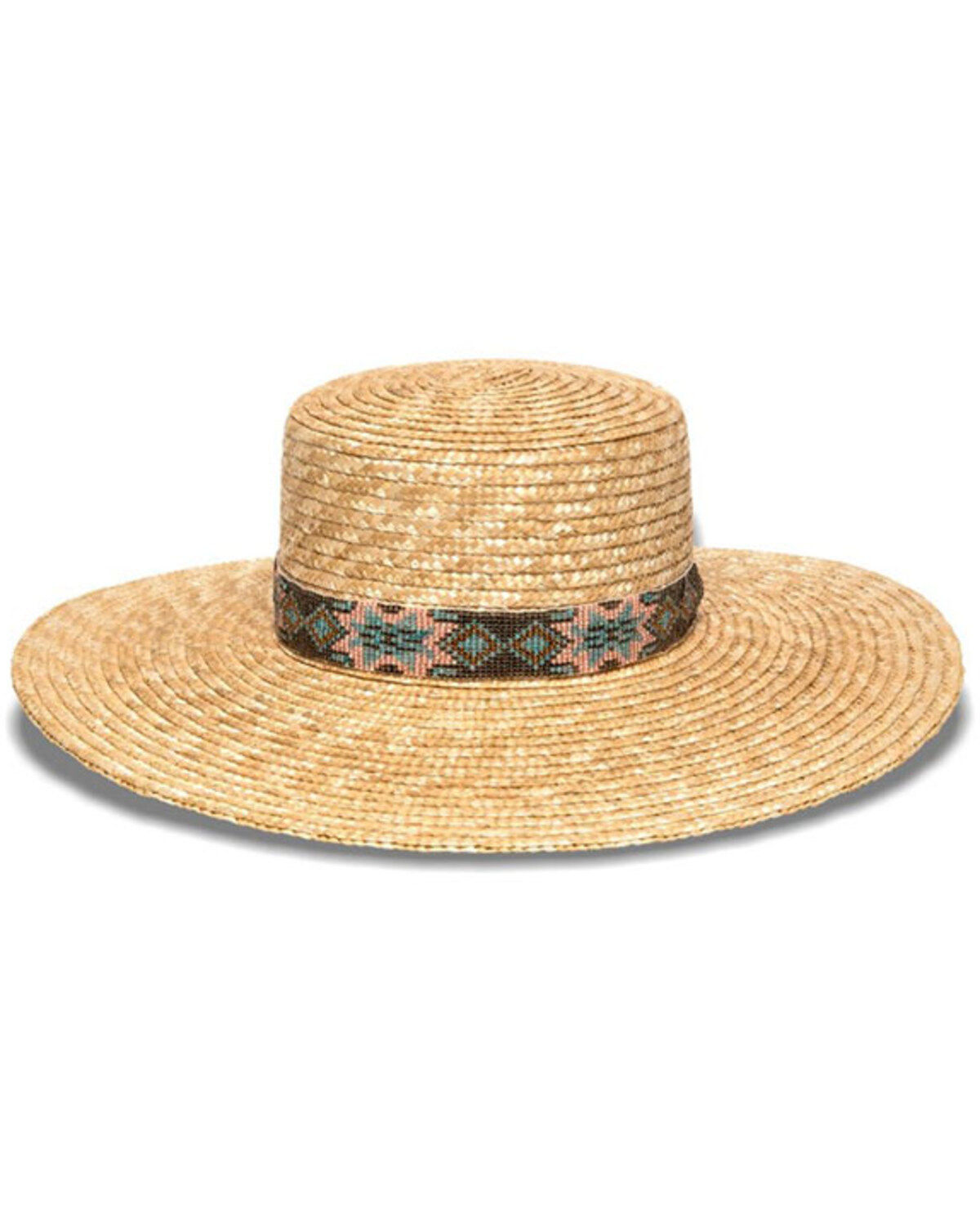 Nikki Beach Women's Bossa Straw Western Fashion Hat