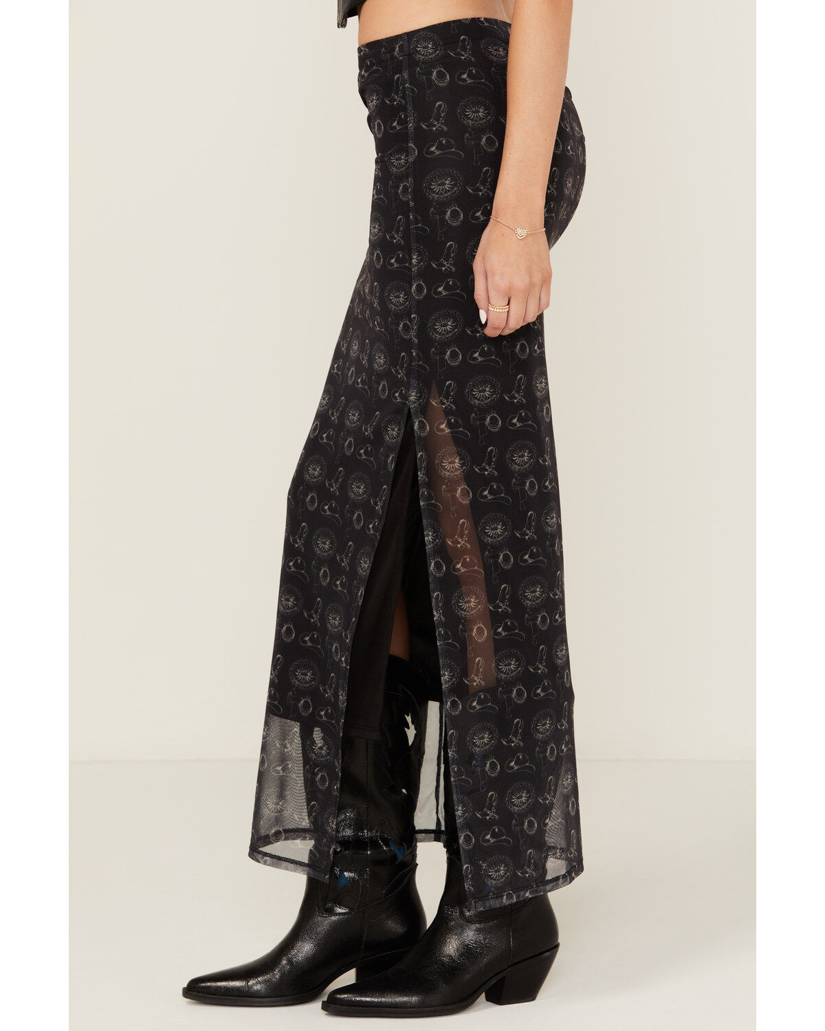 Rock & Roll Denim Women's Conversation Print Skirt