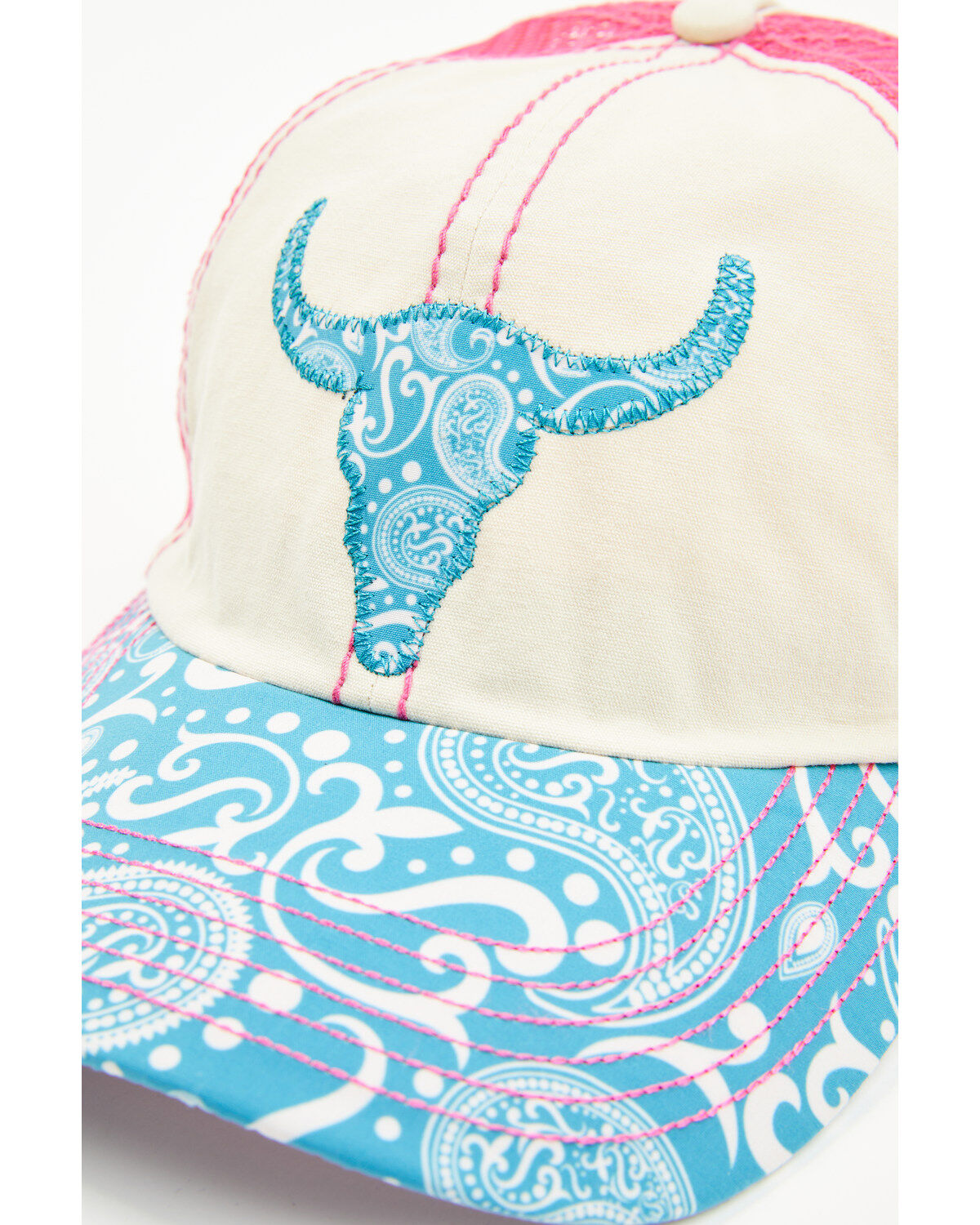 Trenditions Women's Catchfly Steerhead Paisley Print Baseball Cap