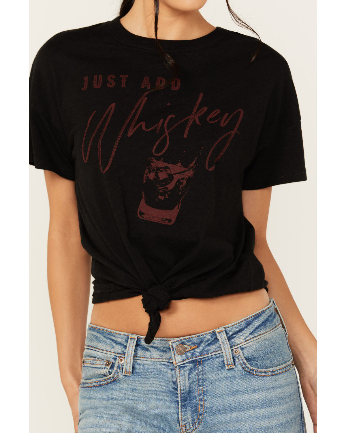 Shyanne Women's Just Add Whiskey Graphic Short Sleeve Tee