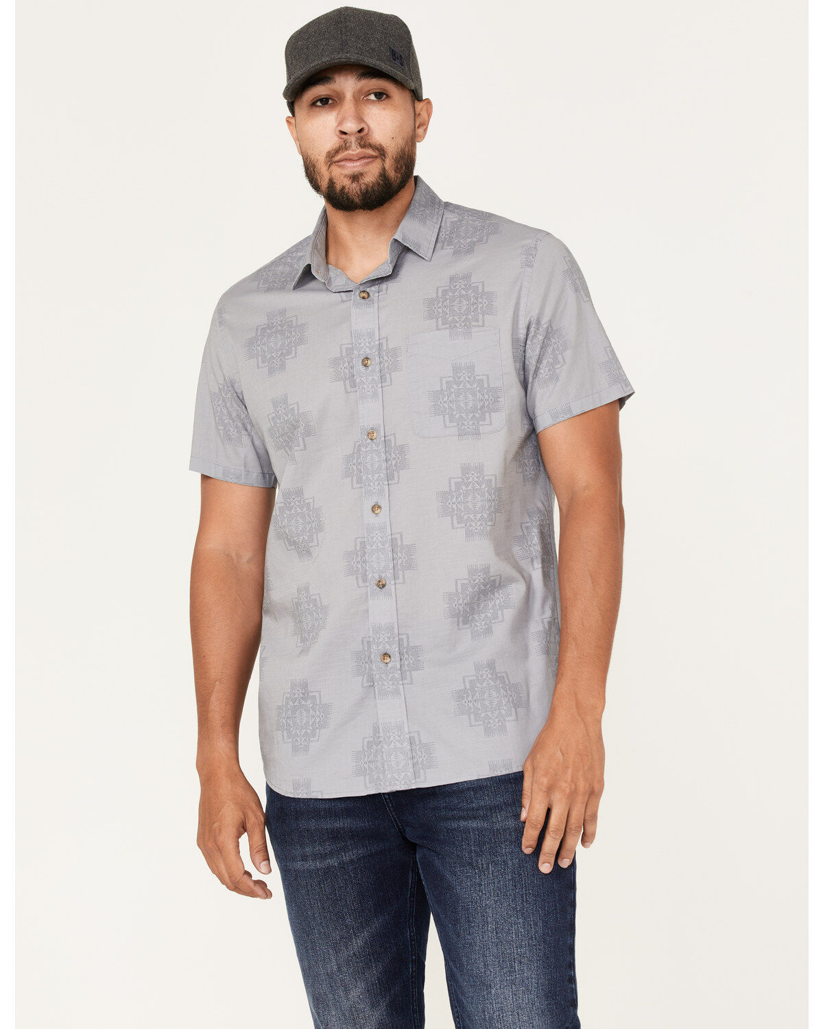 Pendleton Men's Shoreline Print Short Sleeve Western Shirt