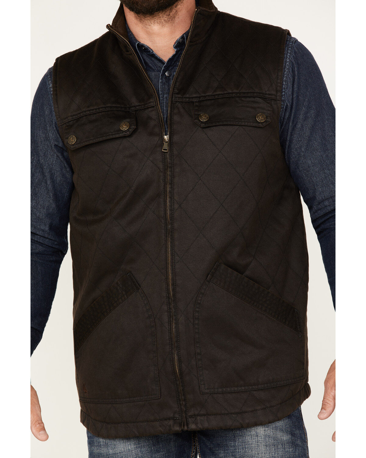 Cody James Men's Perryton Quilted Field Vest