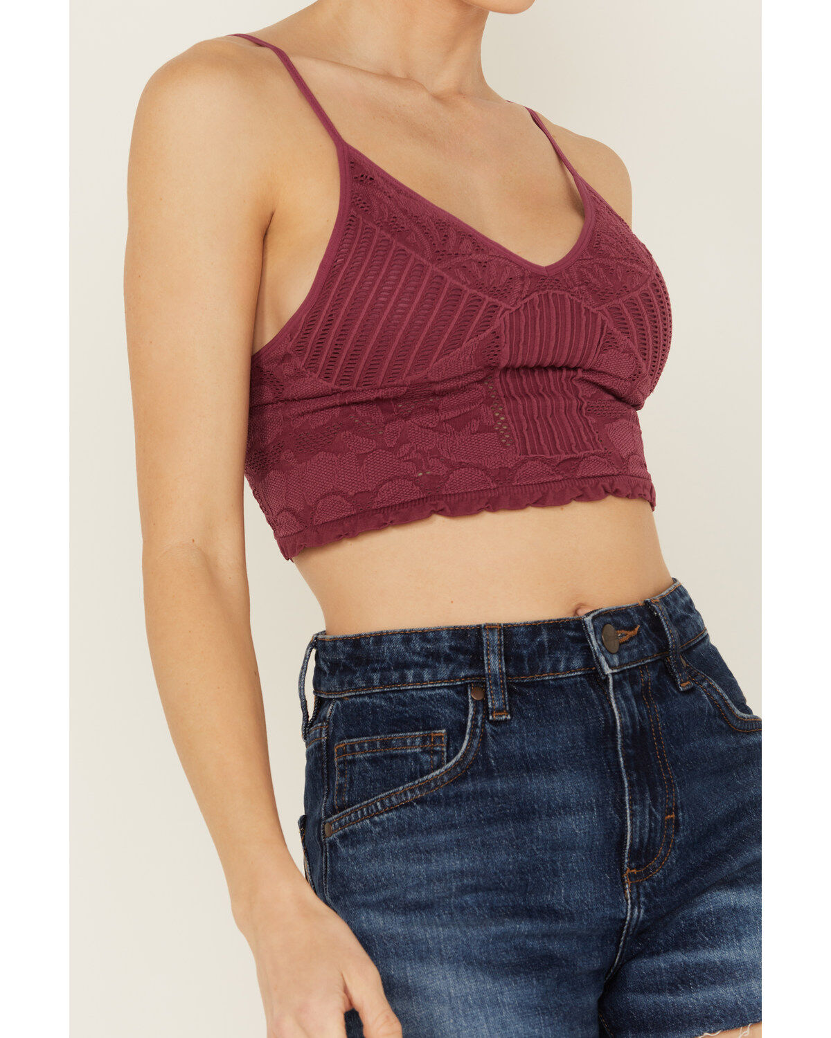 Fornia Women's Seamless Floral Bralette