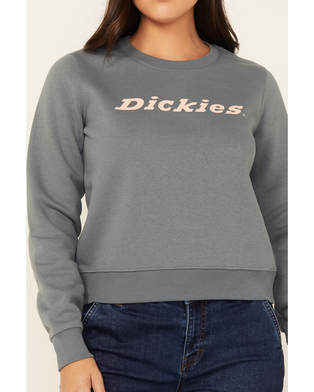 Dickies Women's Heavyweight Wordmark Crew Neck Fleece Sweatshirt