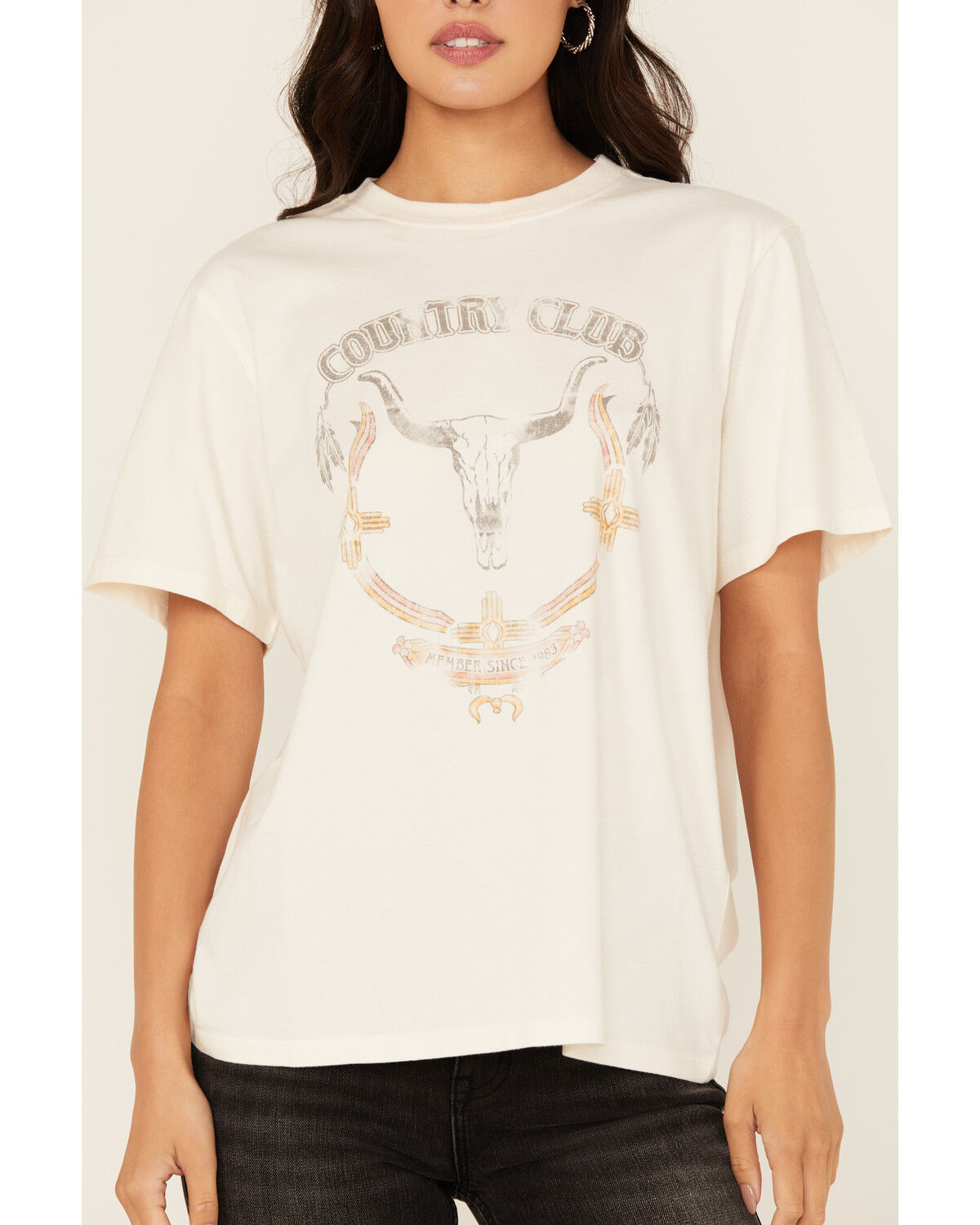 Idyllwind Women's Country Club Boyfriend Fit Short Sleeve Graphic Tee